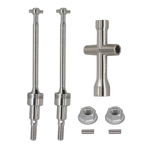 Metal Front and Rear Drive Shaft CVD Dogbone Kits Set for 1/10 SCY Brushless 16101 16102 16103 Pro(Front Drive Shaft)