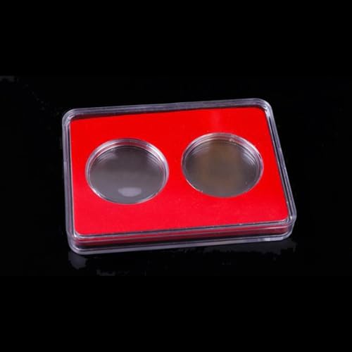 Estuche para exhibir monedas con doble ranura, protector miniatura 1