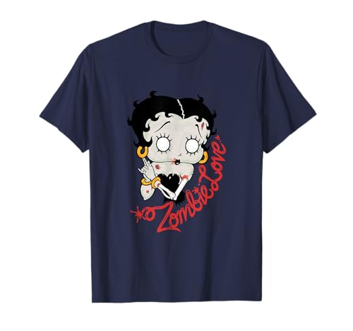 Image of Betty Boop Zombie Love Halloween T-Shirt