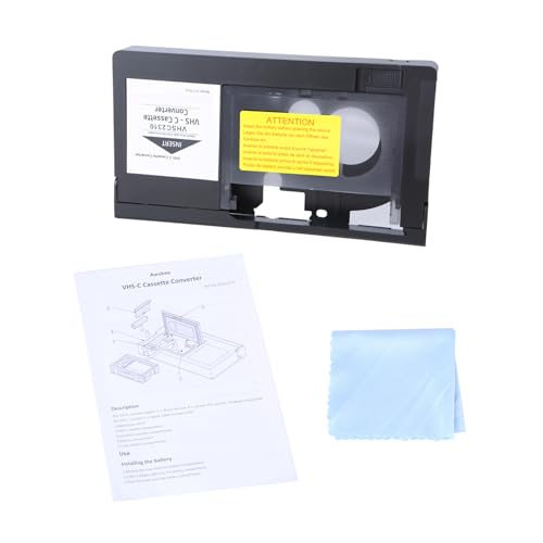 Adaptador de cintas de vídeo VHS-C para convertir grabaciones de videocámara 4