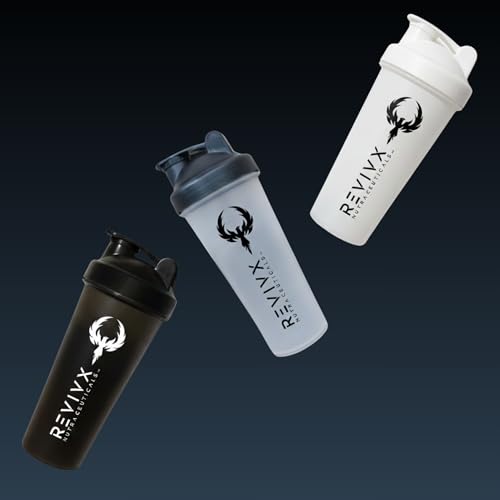 Image of Protein Shaker Bottle 700ml BPA-Free Leakproof Gym Shaker for Protein & Pre-Workout (Black)