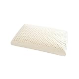 Almohada 100% natural, de látex, ultra suave y lujosa, la mejor almohada para apoyar la cabeza y el cuello, perfil alto King, ideal para dormir de lado y espalda