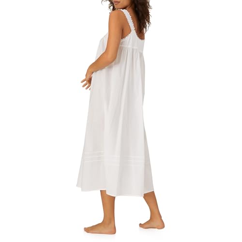 Image of Eileen West Queen Anne's Lace Womens Sleepwear & Loungewear - Heirloom Dream Collection - 100% Cotton Lightweight Nightgown