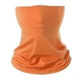 Sciarpa protettiva per il collo, perfettamente progettata per ciclisti, campeggiatori e cacciatori (arancione)
