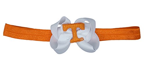 Image of Divine Creations NCAA Tennessee Volunteers Baby Stretch Headband, Orange/White, One Size