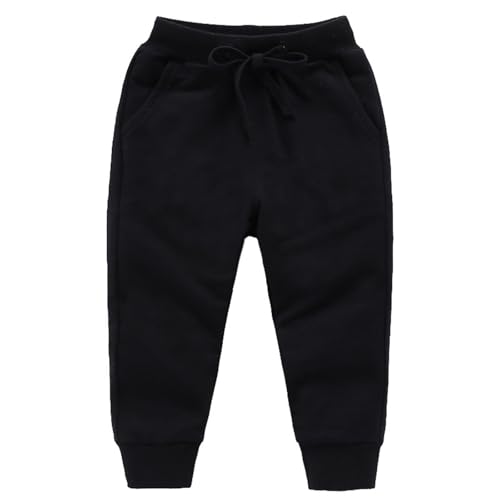 Boys Toddler Sweatpants Elastic Waist Baby Active Pants Casual Breathable Soft Warm Trousers with Pocket