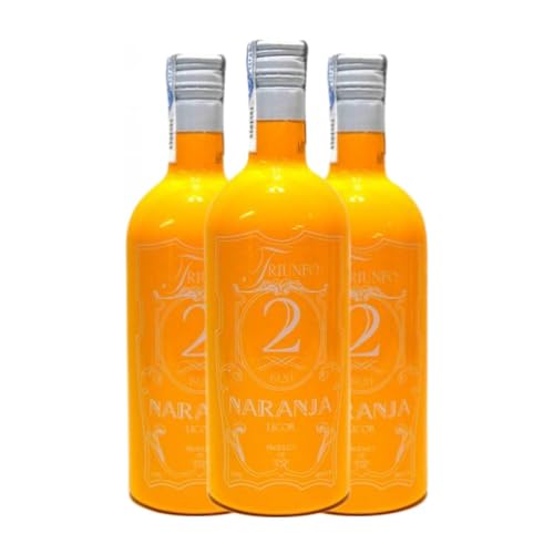 Schnapp Triunfo 2 Licor de Naranja 70 cl (Caja de 3 Botellas de 70 cl)