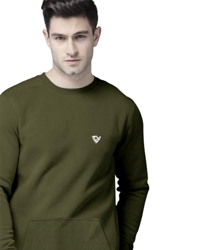 Image of EYEBOGLER Men's Cotton Blend Round Neck Sweatshirt