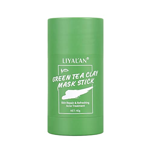 LIYALAN Green Tea Mask Stick Purifying Clay Mask Oil Control Poreless