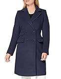  Amazon-Marke: MERAKI Damen Wollmantel, Blau (Navy), 38, Label: M