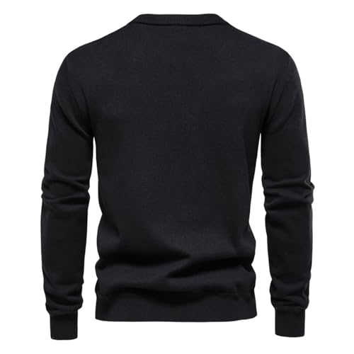 Men's Cotton Knitted Cardigan Sweater Men Casual Single Breasted Solid Color Sweater3