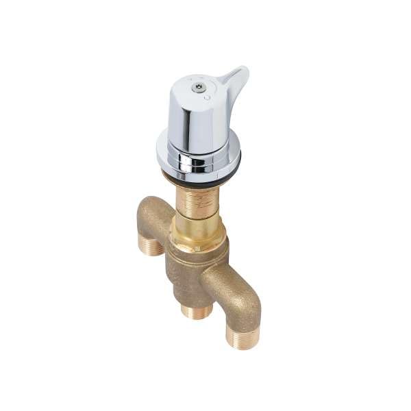 T&S Brass EC-SMT Above Deck Thermostatic Mixing Valve with 1/2" NPSM Male Fittings