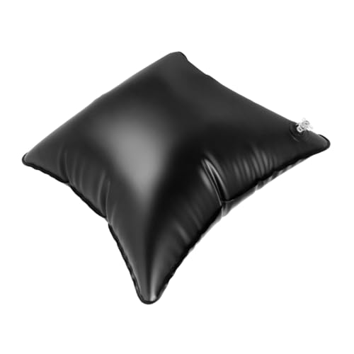Cabilock Almohada Inflable Almohada de Espuma viscoelástica Tumbona Inflable sofá de Aire Cama Inflable Almohada portátil Almohada de PVC cojín de sofá portátil Cojines Aire Libre Black