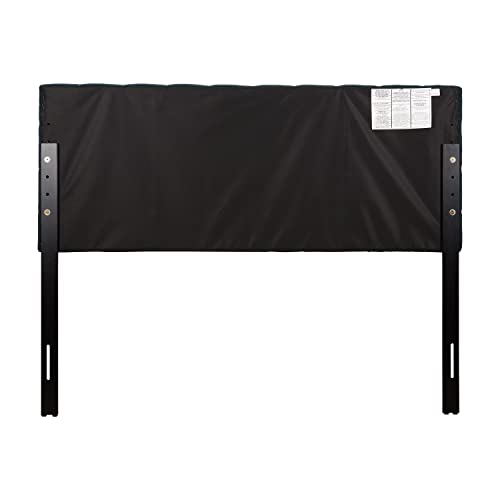 Corliving Valencia Dark Blue Fabric Upholstered Headboard - Queen #TOP2