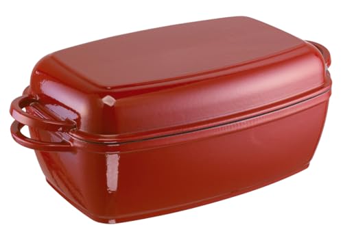 Fuente de horno Schulte-Ufer para evitar asados secos con su tapa rectangular de 32 cm 2