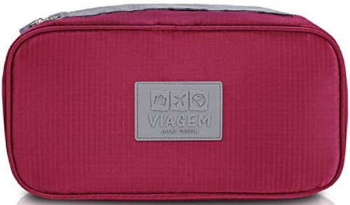 Necessaire Organizadora Viagem Lingerie Maquiagem Bolsa Mala (Vinho)