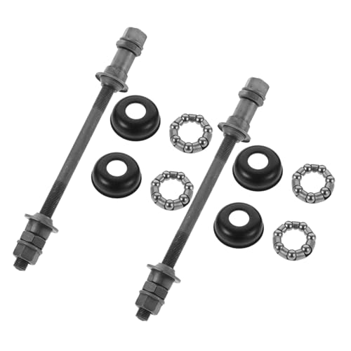 JUMPLAWN 2 セット ドラムシャフトコアロッド フロントアクスル ロードバイク用品 自転車アクスルエクステンダー 交換部品 Silver