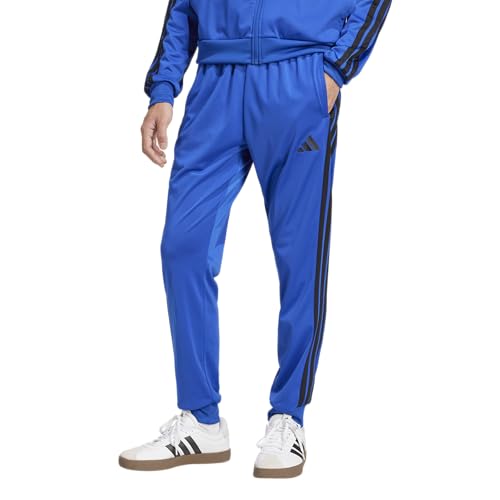 Adidas Mens 3-Stripes Tricot Regular Tapered Sportswear Track Pants, Team Royal Blue, XX-Large