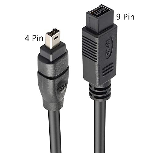 Firewire Cable 1394B 800-400 Ieee 9 Pin Male To 4 Pin Male 6Ft 1.8M #TOP2