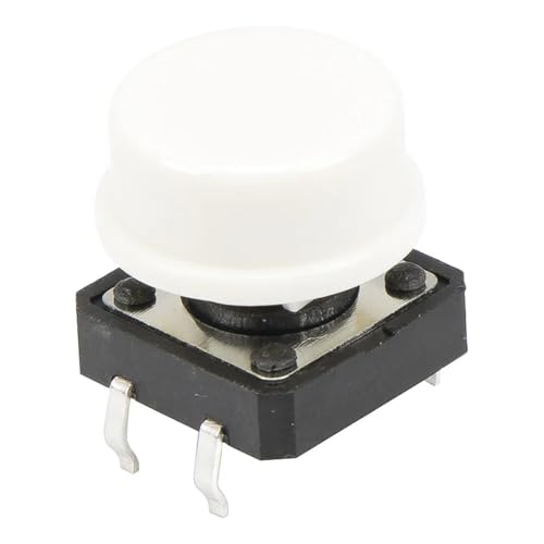 Interruptor táctil 12x12 FAS12-S con pulsación nítida y tapa blanca estable de 7,3mm