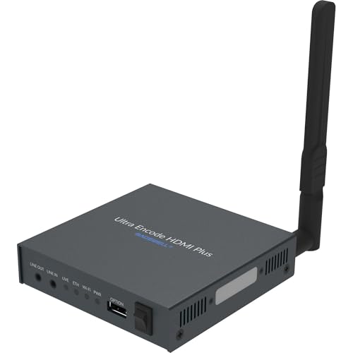 Magewell Ultra Encode HDMI Plus 53150 – Standalone 4K HDMI Encoder with Loop-Through, Multi-Protocol Streaming, Recording, NDI|HX & PoE for Live Production