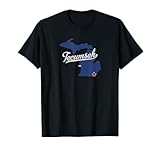 Tecumseh Michigan MI Map T-Shirt
