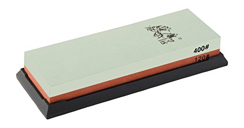 Taidea 120/400 Grit Combination Corundum Whetstone Knife Sharpening Stone/Double-sided