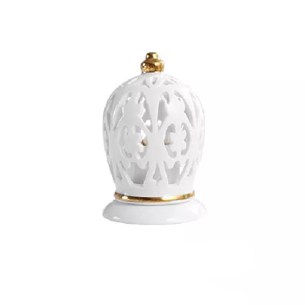 AYCDL Toothpick Box, toothpick holder,toothpick dispenser,European-Style Household Toothpick Holder Ceramic Hollow Carved Toothpick Box