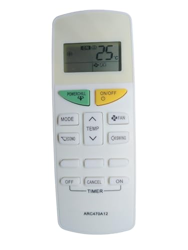 Image of Air Conditioner Remote Compatible with /Replacement for Dalkin. Ac Remote |Model -ARC470A12, arc470a12 | Match Your Existing Remote Before Placing Order | Exactly Same Will Only Work
