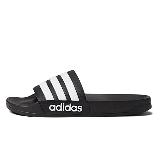 adidas Adult Adilette Shower Core Black/White/Core Black 10