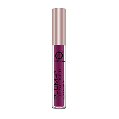Image of Colors Queen Plum Matte Non Transfer, Water Proof, Liquid Lipstick Boysenberry 7 ml