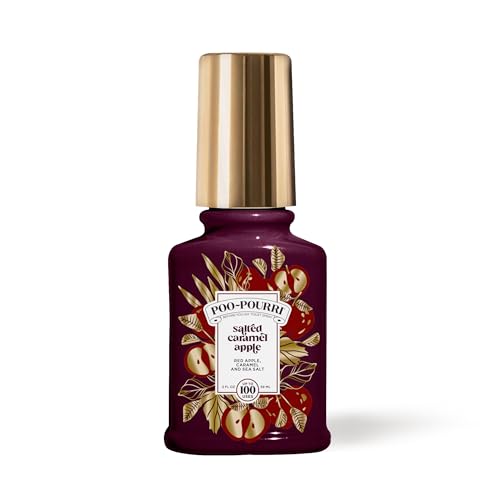 Poo-Pourri Before-You-Go Toilet Spray, Salted Caramel Apple, 2 Fl Oz – Caramel, Red Apple and Sea Salt