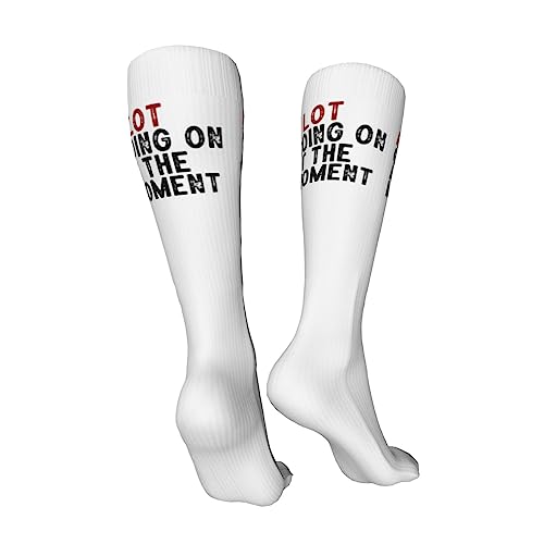 A Lot Going On At The Moment Knee High Socks For Women Long Tube Socks Athletic Compression Socks Unisex High Socks Girls2