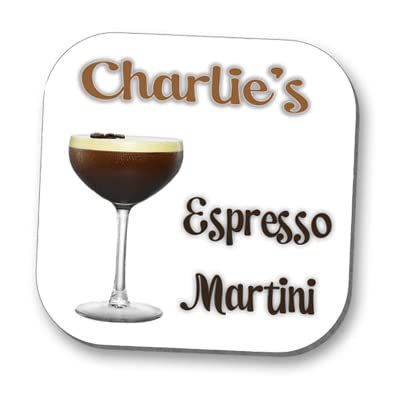 Love a Tipple, Personalised Coaster Drinks Mat- Espresso Martini!