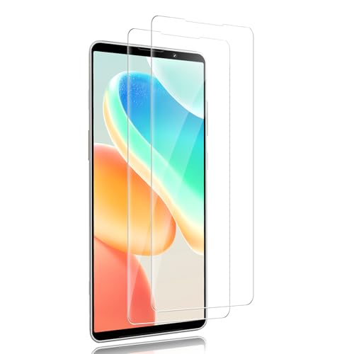 2 Pièces Verre trempé pour Sony Xperia 1/1 II/1 III/1 V/1 IV, 0,33mm Couverture 3D Anti-Rayures Vitre Protection, Dureté 9H, Toucher sensible Protection...