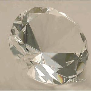 3 Inch (80mm) Diamond Crysal Paperweight, Clear Only, 12- Piece-package, Party Favors Idea by le-neon favors