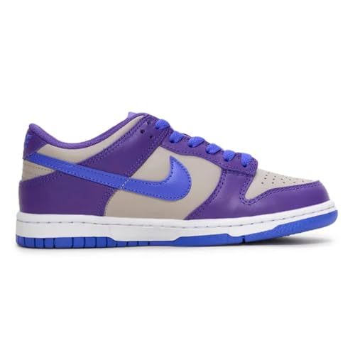 Nike Dunk Low Big Kids' Shoes (College Grey/Wild Grape/White/Persian Violet)3