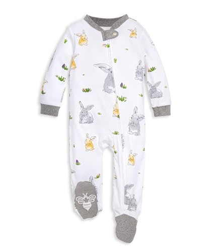 VIOPY Pijama Bebés Niñas/Niño Algodón Orgánico con Pies Mamelucos y Cremallera Frontal Cerrados Térmico Mono de Manga...
