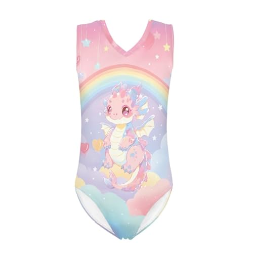 Image of INSTANTARTS Leopard Leotard Girl Gymnastics Toddler Tank Biketards One Piece