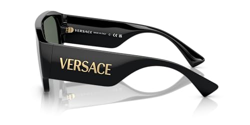 Versace Woman Sunglasses Black Frame, Dark Grey Lenses, 0MM2