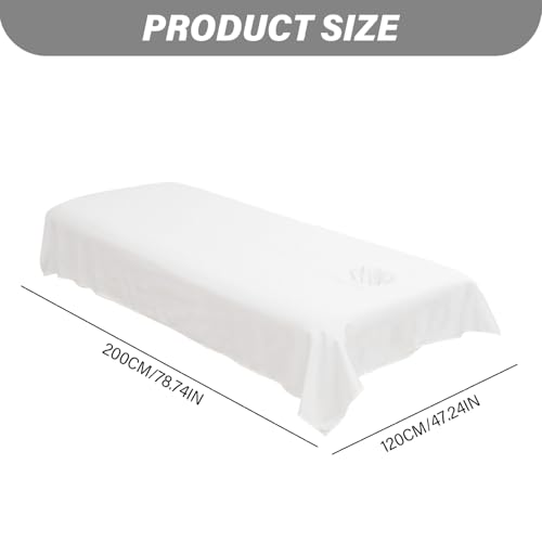 Drap de table de massage de qualité supérieure housse de lit spa blanche lavable