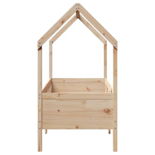 Vidaxl Giroletto Casetta Per Bambini 80X160 Cm Legno Massello Di Pino, Struttura Letto Casa Per Bambini, Giroletto Per Bambini, Telaio Letto Per Bambini - 6