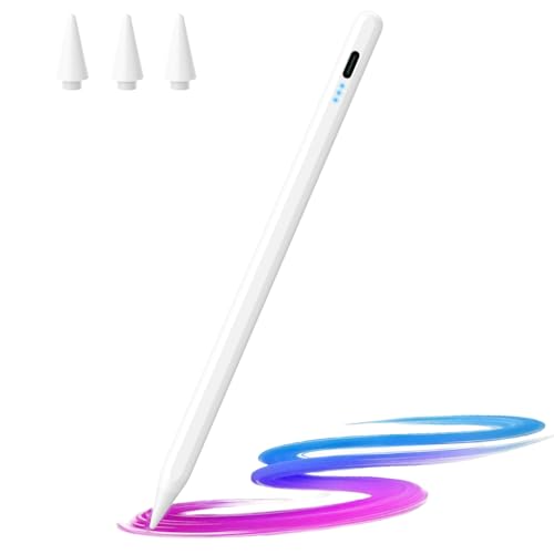 JAMJAKE Stylus Pen for iPad 2018-2025, 10 Mins Fast Charge with Tilt Sensitivity & Palm Rejection...