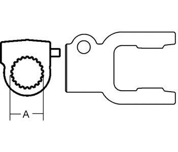 Domestic Tractor Yoke Part No: A-D181221, A-856558, 18-7406