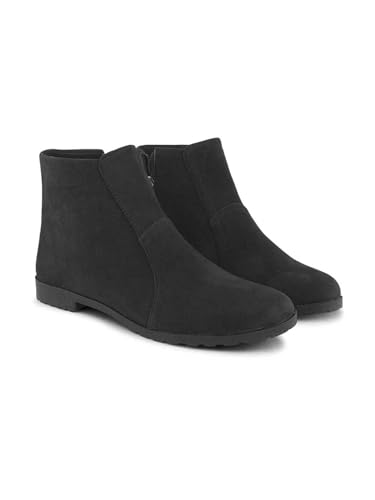 Image of JM LOOKS Fashionable Women's Platform Heel Boots with Side Chain | Trendy and Comfortable