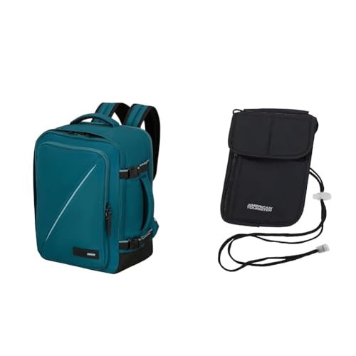 Sac cabine American Tourister 40x30x20 cm noir avec pochette RFID