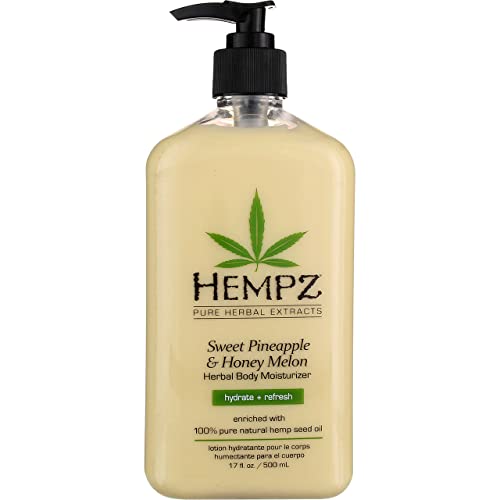 Hempz Body Moisturizer Sweet Pineapple And Honey Melon 17 Ounce Pump
