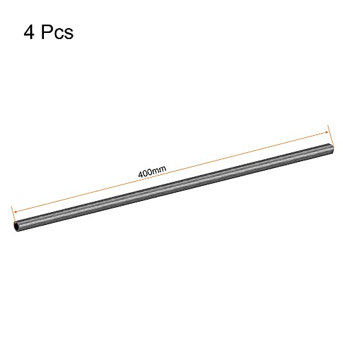 Uxcell Carbon Fiber Round Tube 3Mm X 2Mm X 400Mm Carbon Fiber Wing Pultrusion Tubing For Rc Airplane Quadcopter 4Pcs #TOP1