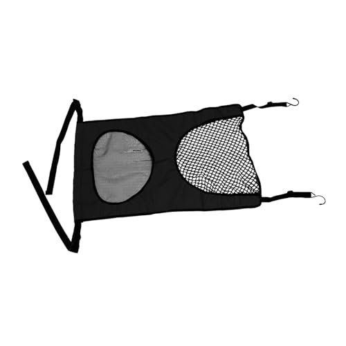 FONDOTIN Professional Car Dog Barrier Rear Seat Mesh Net Elastic Structure Pet Separation Net Black