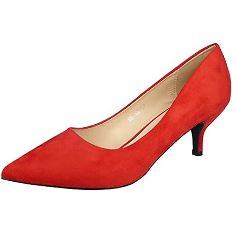 LoudLook Ladies Casual Kitten Heel Shoes Cover